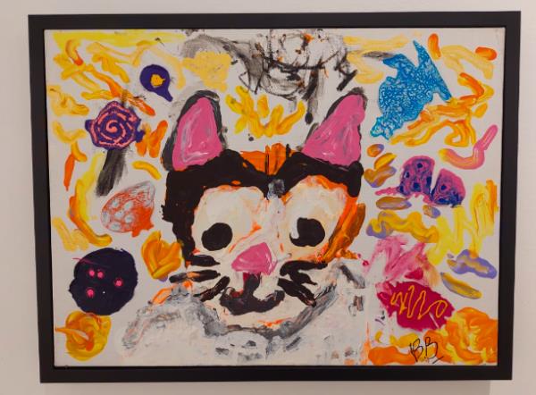 An artwork titled 'Nikko Understand Me' by Branden Lim. It is one of the works at the 'Art For Rare' exhibition at GMBB in Kuala Lumpur. Photo: The Star/Filepic 