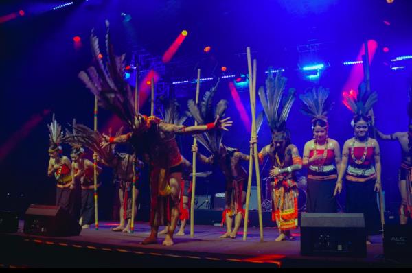 A magunatip (bamboo dance) performance by Sabah Creative Dance seen at last year's North Borneo Rainforest Festival. Photo: Adi HJ 