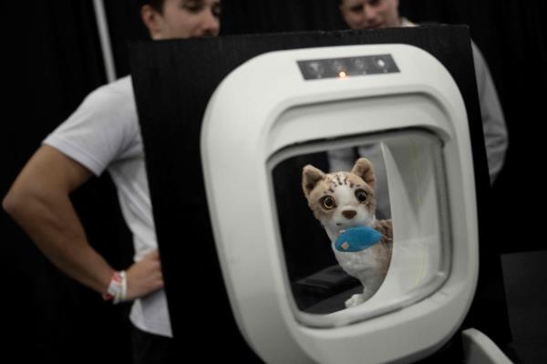 With the Flappie access door, AI cameras keep an eye on things and block access if the feline’s mouth isn’t empty. — AFP
