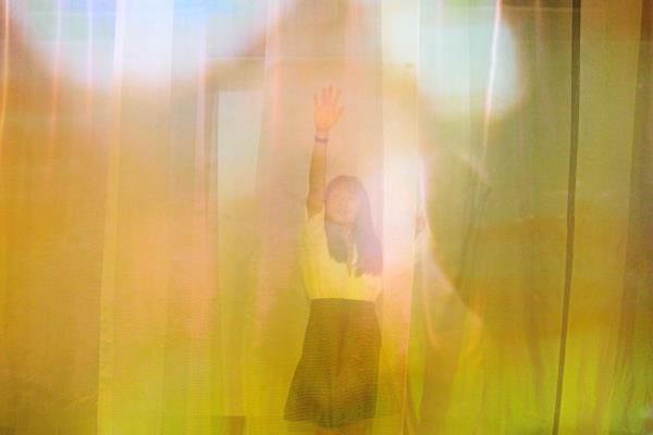 Visitors can also walk around the fabric drapes and enjoy the ethereal feel of colourful and diffused light. Photo: The Star/Jeremy Tan