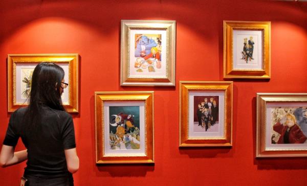 A view of the 'Fullme<em></em>tal Alchemist' exhibition at Pavilion Bukit Jalil in Kuala Lumpur, which explores the world of Hiromu Arakawa's ico<em></em>nic anime and manga series. Photo: The Star/Muhamad Shahril Rosli 