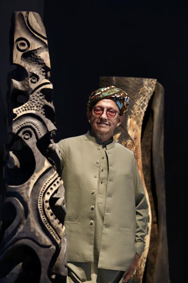 Rafiee Ghani will close out his exhibition 'Arca Samudera' at KL's Galeri Puteh with a public discussion on Feb 3 at 3pm. He will be joined by artist-academic Dr Jailani Abu Hassan and sculptor Ramlan Abdullah. Photo: The Star/Low Lay Phon