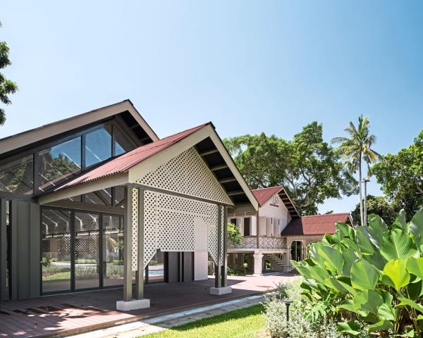 The new annex of the Penang Harmony Centre, another example of adaptive reuse. 