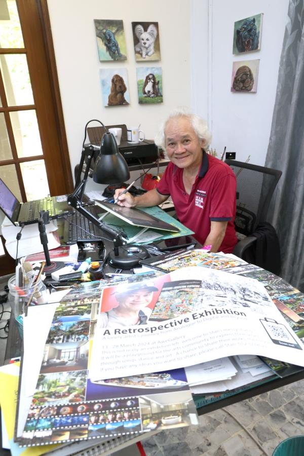 Lee’s upcoming exhibition will feature works from different phases of his career. He is also taking on an archival project to docu<em></em>ment his artworks from a wide range of creative industries. Photo: The Star/Art Chen 
