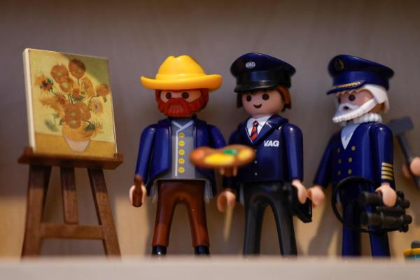 Pieces of the 50-year-old Playmobil private collection of Peter Bischofer. — AFP