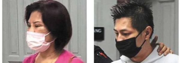 Facing the music: (From left) Lu and Tin.