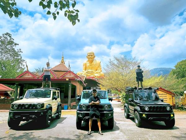 Three friends on an overland trip to Thailand.