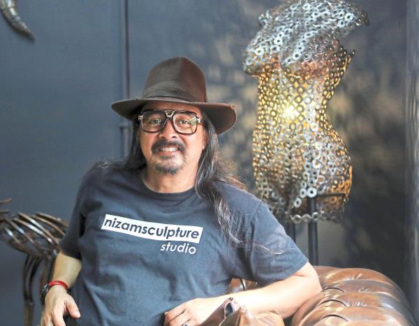 'Sustainability is a crucial aspect of my artistic process,' says Nizam.
