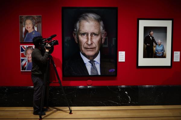 The exhibition is displaying more than 150 photographic prints of members of the royal family from the 1920s to the present day. Photo: AFP 