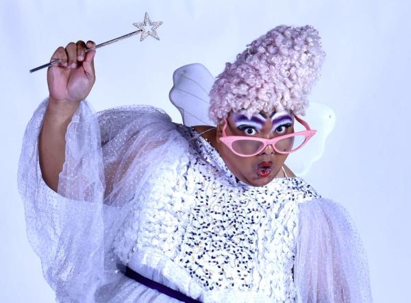 Papi Zak - as the Fairy Godmother - all ready to bring the house down in the upcoming production of 'Cinderella'. Photo: PJPAC