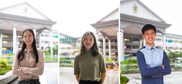 (From left) Eng, Ong and Sia are among the outstanding Sunway A-Level students who managed to secured placements in University of Cambridge.