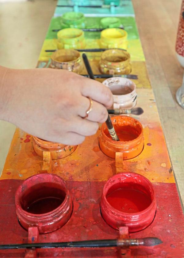 Process painting focuses on the process rather than the final outcome.
