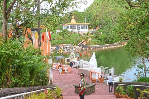 Hinduism is a major religion on the island.