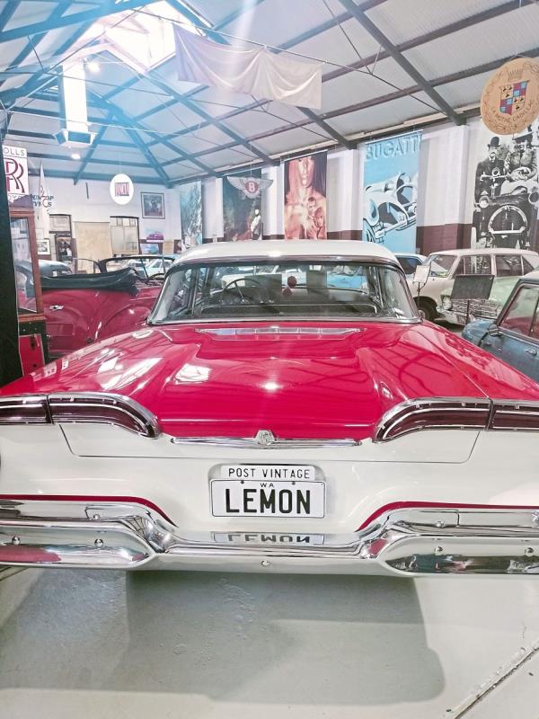 One of the vintage cars in the museum.