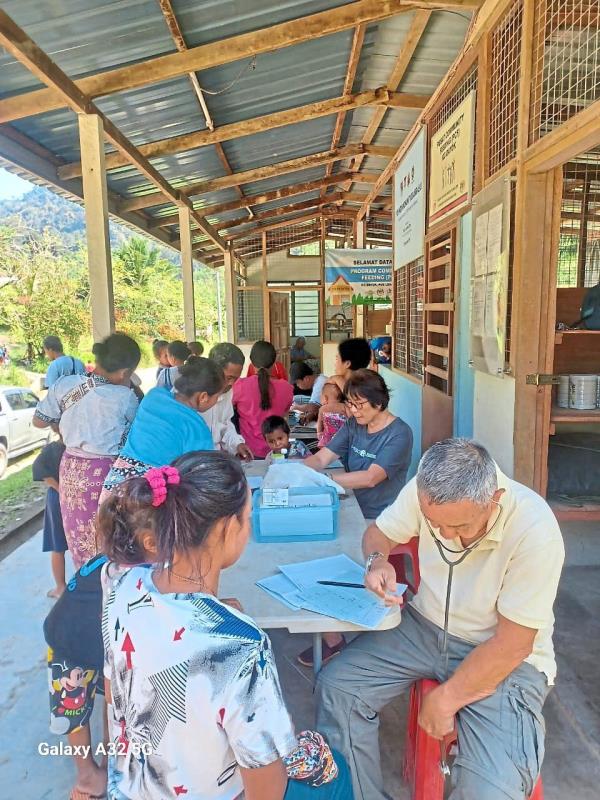 Regular mo<em></em>nthly clinic at Pos Medik Kg Dayok in Pahang.