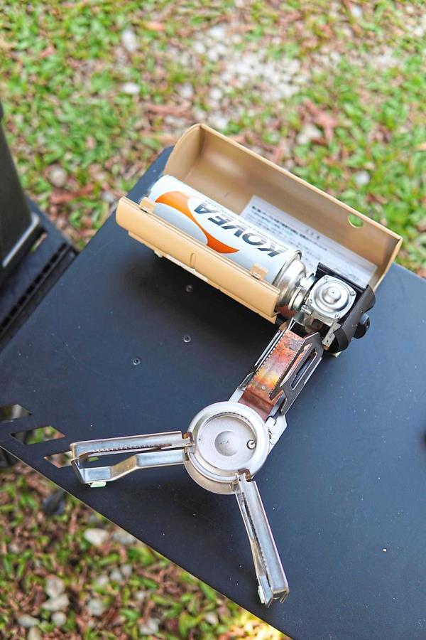 It opens into a large stove.