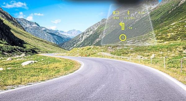 HUDs display information such as speed or navigation arrows projected o<em></em>nto a surface such as a windscreen. Photos: dpa/Tilsberk/dpa