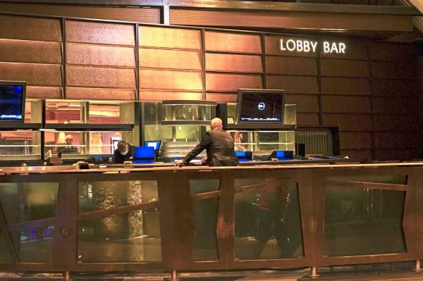 The Mirage’s lobby bar on the final night of operations at the hotel. — CHASE STEVENS/Las Vegas Review-Journal