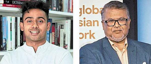 Staying safe: Dhanyeshver (left) and Zakri have both urged Malaysians in the UK to avoid travelling to areas affected by the ongoing riots.