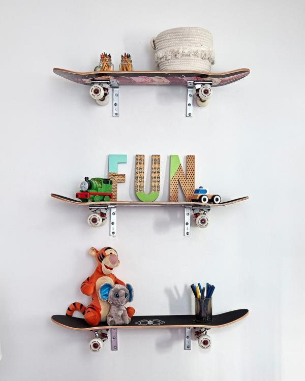 Looking for a creative way to incorporate shelves? Co<em></em>nsider utilising a unique material or unexpected object. Photo: Scott Gabriel Morris/Handout/TNS