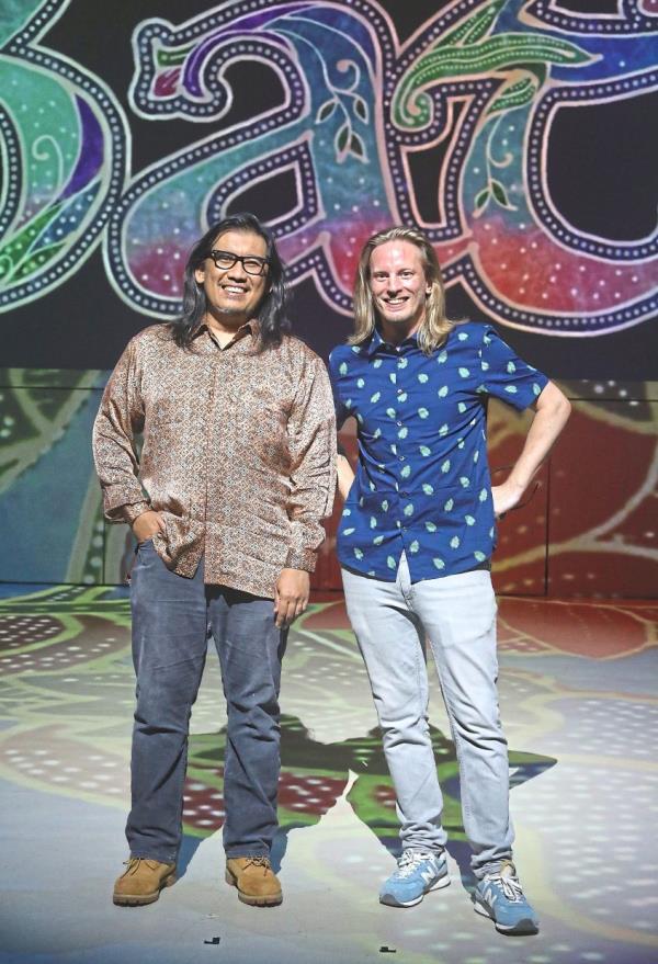 Arif (left) and Jurkowski see 'Hanya Batik' as just the beginning of more local digital art projects at RXP.KL. Photo: The Star/Azlina Abdullah