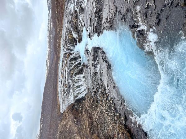 Bruarfoss is known as Iceland's 'bluest' waterfall.
