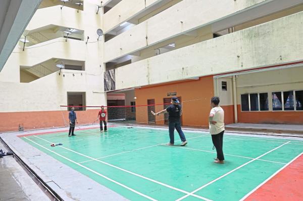 Through World Vision's One Goal Malaysia initiative, youth from PPR Hicom learn sportsmanship by playing badminton and participating in tournaments with other communities.