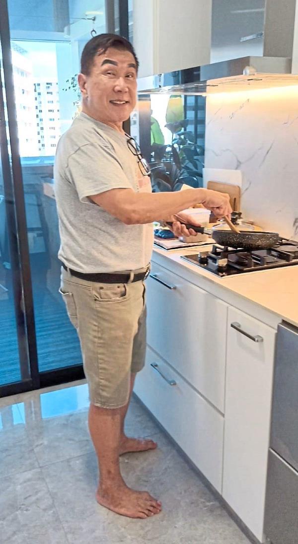 These days, Tan finds simple joys in whipping up delicious dishes at home.