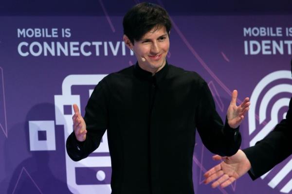 Founder and CEO of Telegram Pavel Durov delivers a keynote speech during the Mobile World Congress in Barcelona, Spain February 23, 2016. REUTERS/Albert Gea