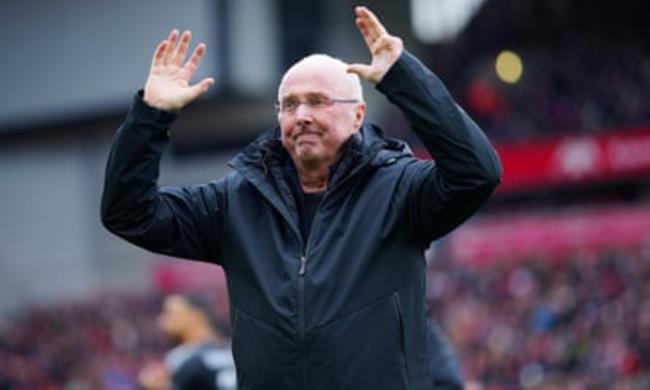 Sven-Goran Eriksson at Anfield in March, when he realised a dream by managing Liverpool in a charity game.