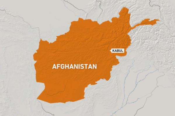 Map of Afghanistan with Kabul highlighted