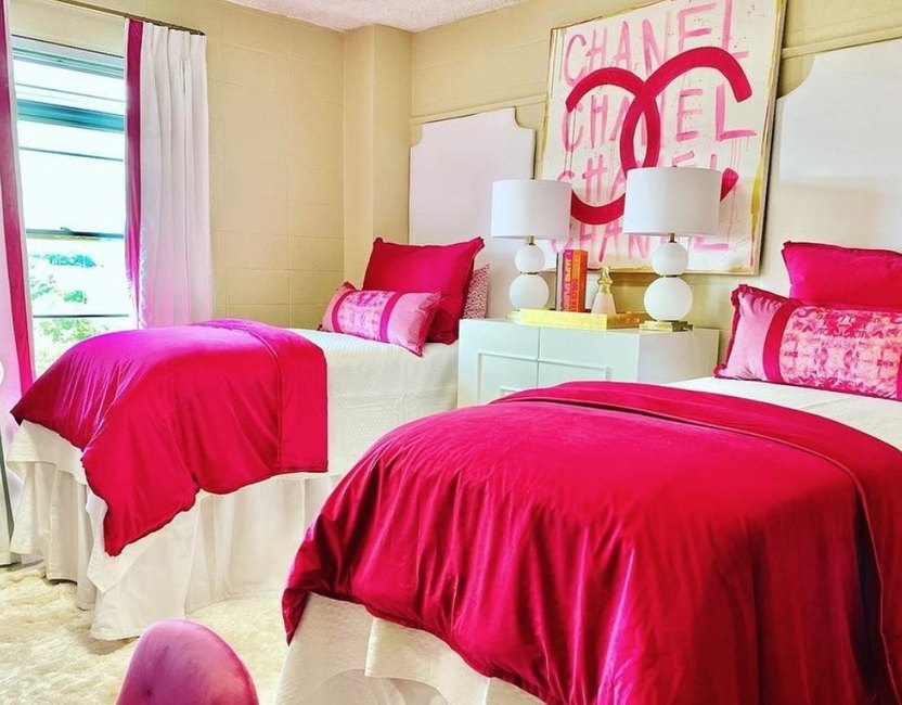 designer dorm room