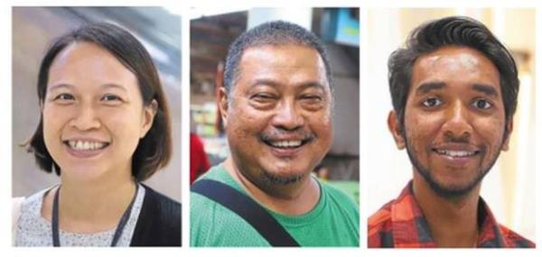  Co<em></em>ncerned citizens: (From left) Wong, Mohd Noor and Puventhiran.