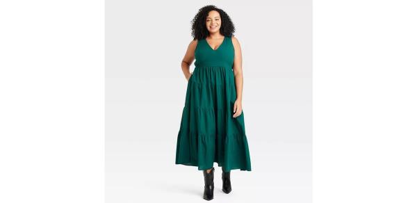 Women's Tiered Maxi A-Line Dress - Universal Thread