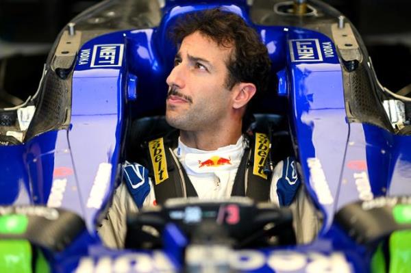 MIAMI, FLORIDA - MAY 02: Daniel Ricciardo of Australia and Visa Cash App RB has a seat fitting in the garage during previews ahead of the F1 Grand Prix of Miami at Miami Internatio<em></em>nal Autodrome on May 02, 2024 in Miami, Florida. (Photo by Rudy Carezzevoli/Getty Images)