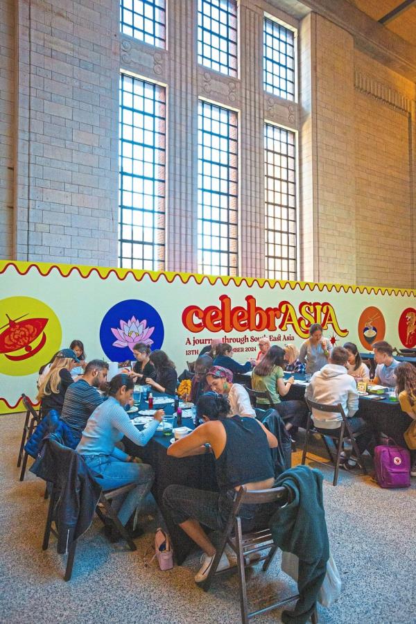 Apart from food and performances, there were also arts and craft experiences at CelebrASIA like this Batik Art Painting Masterclass.