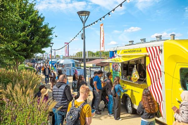 The street food stalls and food trucks during the three-day festival were a big hit.