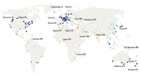 most livable cities