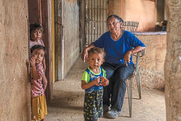 Ortega, with her grandchildren at her home in Maracaibo. — ?2024 The New York Times Company