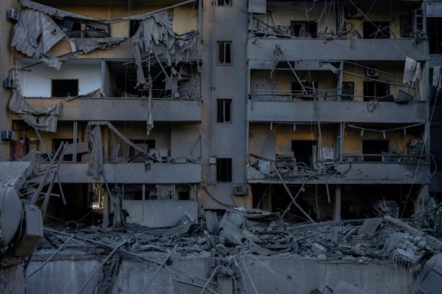 Destroyed building