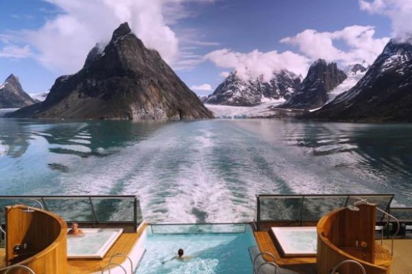 Pool with a view.