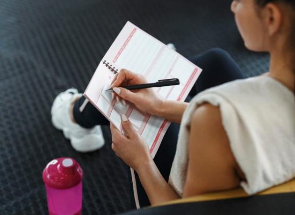 planning workouts in planner