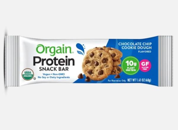 Orgain Organic Protein Snack Bar - Chocolate Chip coo<em></em>kie Dough