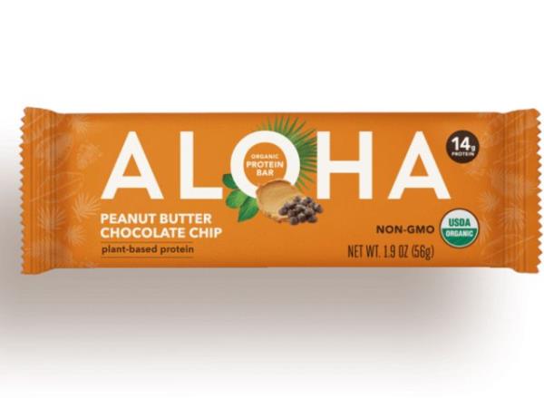 aloha chocolate peanut butter protein bar