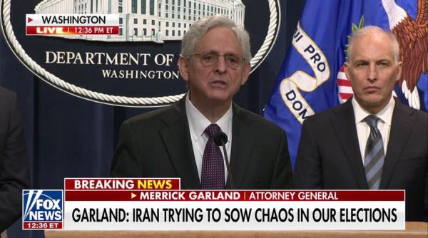 AG Garland co<em></em>nfirms Trump targeted in hack attack plot l<em></em>inked to Iran, 3 indicted