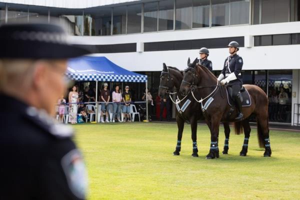 QPS Mounted Unit at graduation