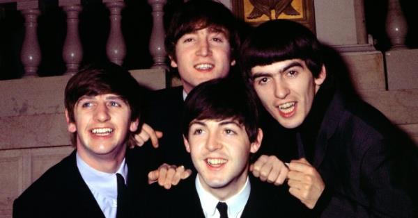 John Lennon, Paul McCartney, Ringo Starr, and George Harrison of the Beatles 