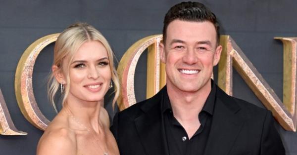 Strictly Come Dancing stars and ex couple Nadiya Bychkova and Kai Widdrington smile at an event