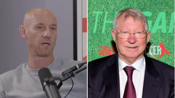 Nicky Butt and Manchester United legend Sir Alex Ferguson