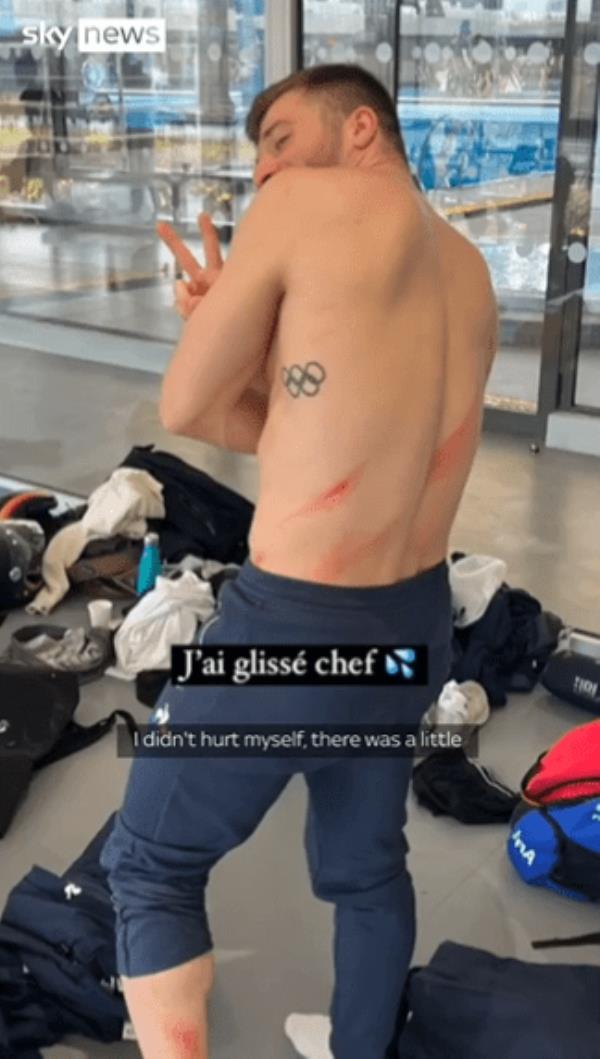 Alexis Jandard suffered o<em></em>nly minor injuries after his mishap 